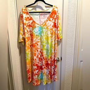 TORRID Super Soft Knits Tie-Dye Dress